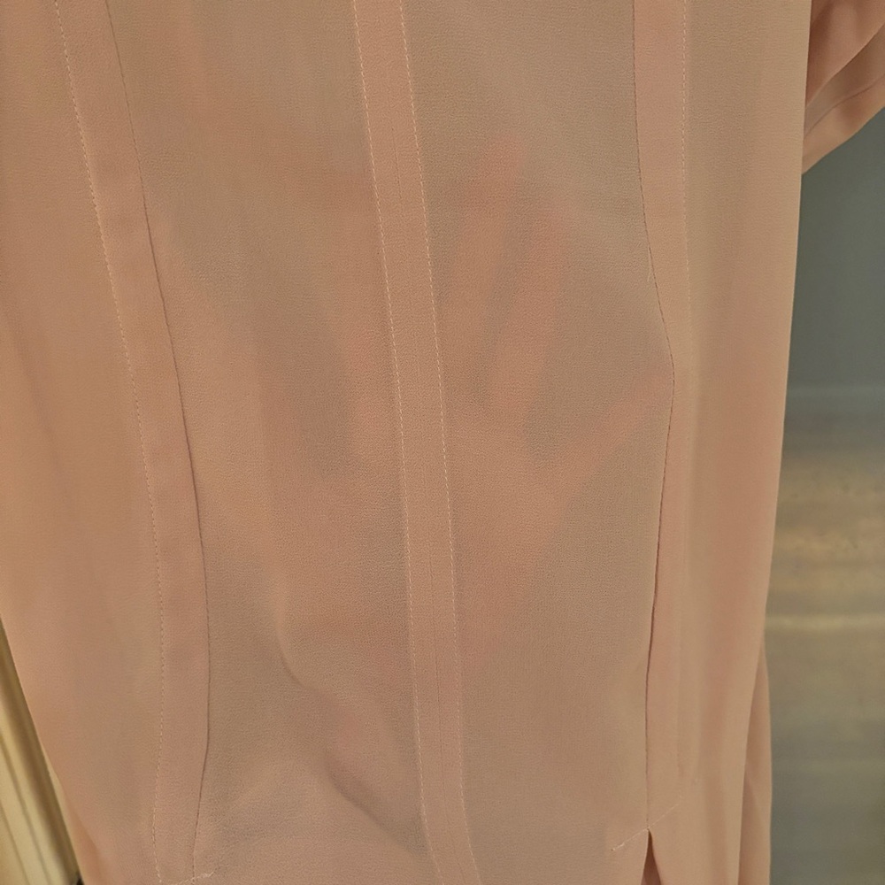 Anthropologie sheer dusty pink dress - Picture 9 of 9
